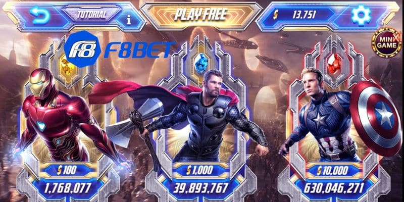 Avengers F8bet - Các tính năng đặc biệt chỉ có tại game