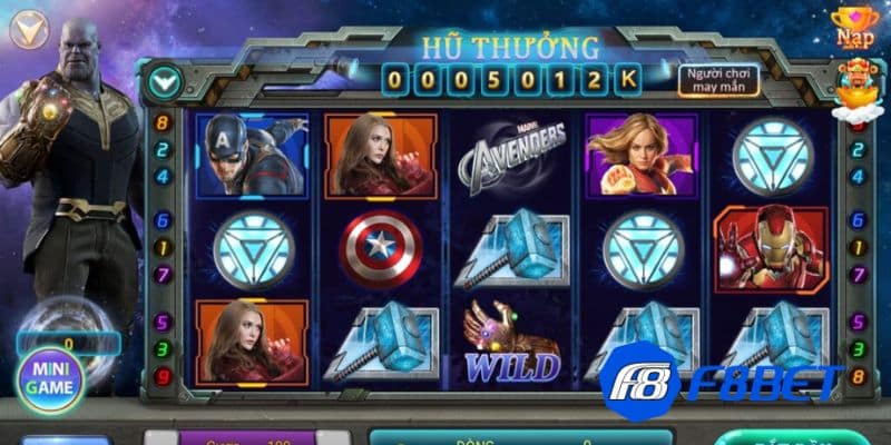 Các tính năng của game slot Avengers F8bet